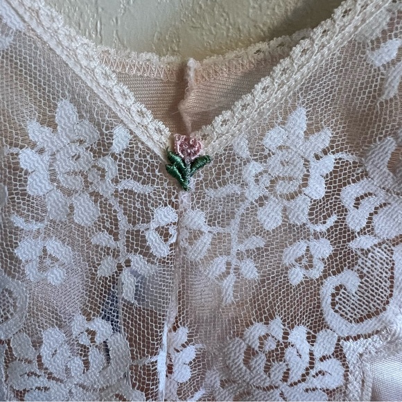 Vintage Light Pink Satin Camisole. - Picture 4 of 6
